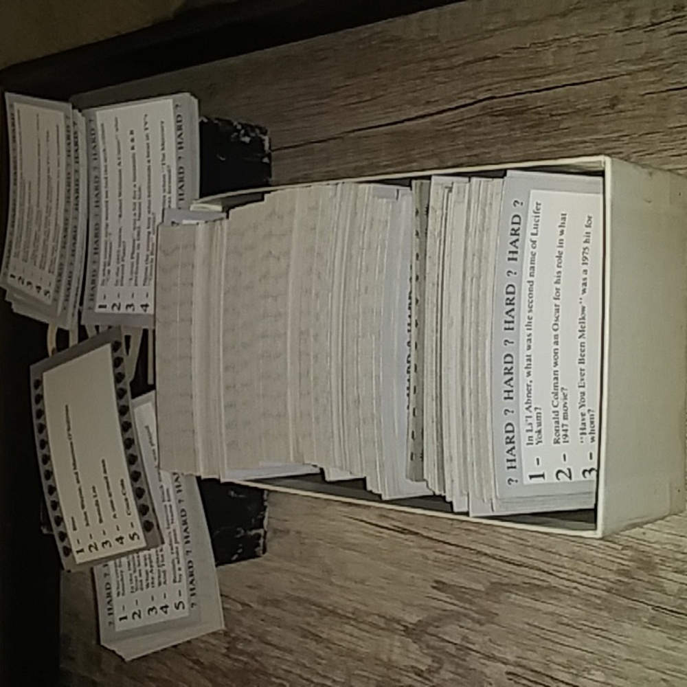 HARD? Trivia Card Game 1983 Vintage